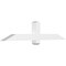 Ekena Millwork Eugene Architectural Grade PVC Gable Bracket, 60"W x 12 1/2"H x 4"D x 4"F, 5/12 Pitch GBP060X13X0404EUG00 - alternate 1